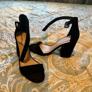 SHEIN Elegant Black Block Heels